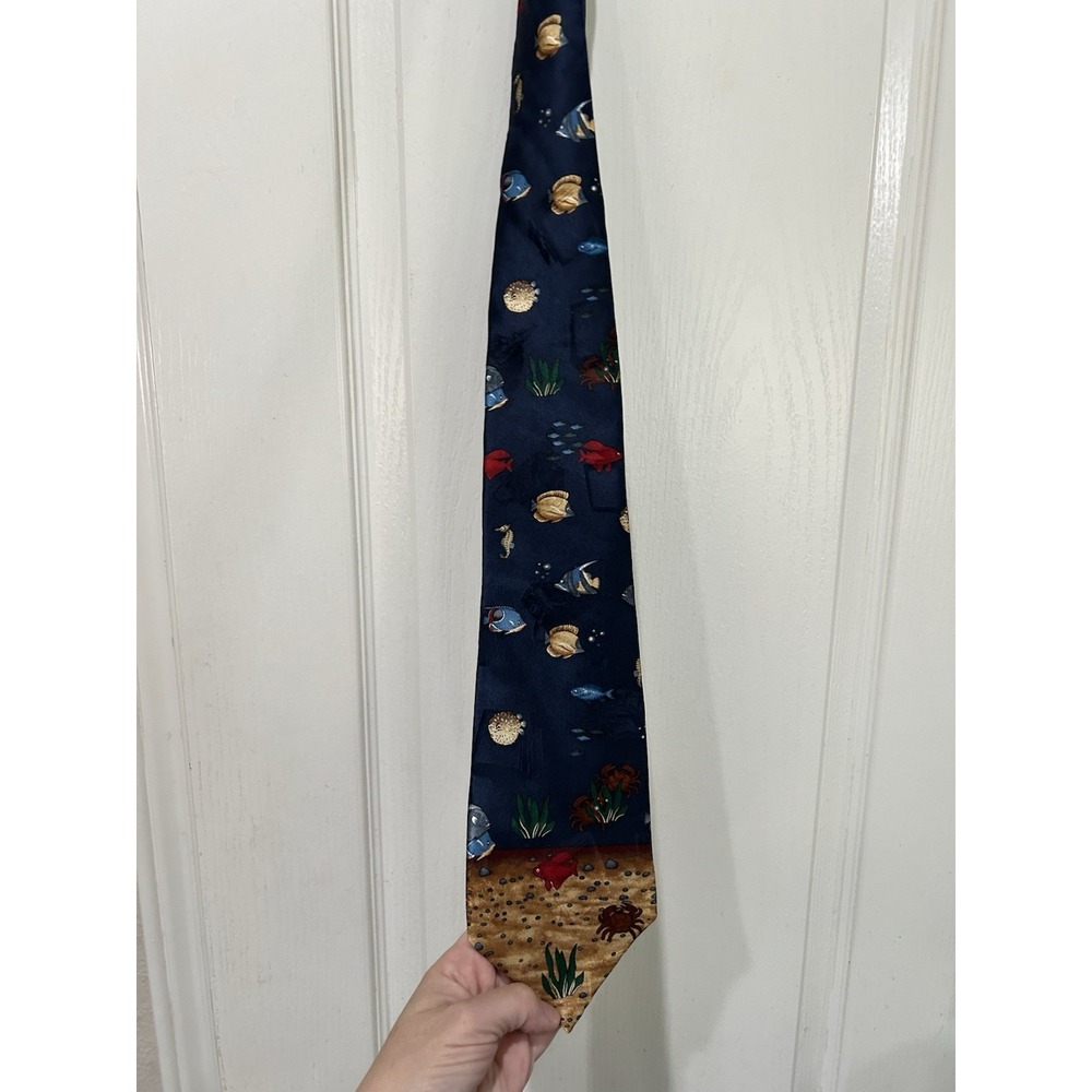 After Dark Fish Pro Silk Tie Novelty